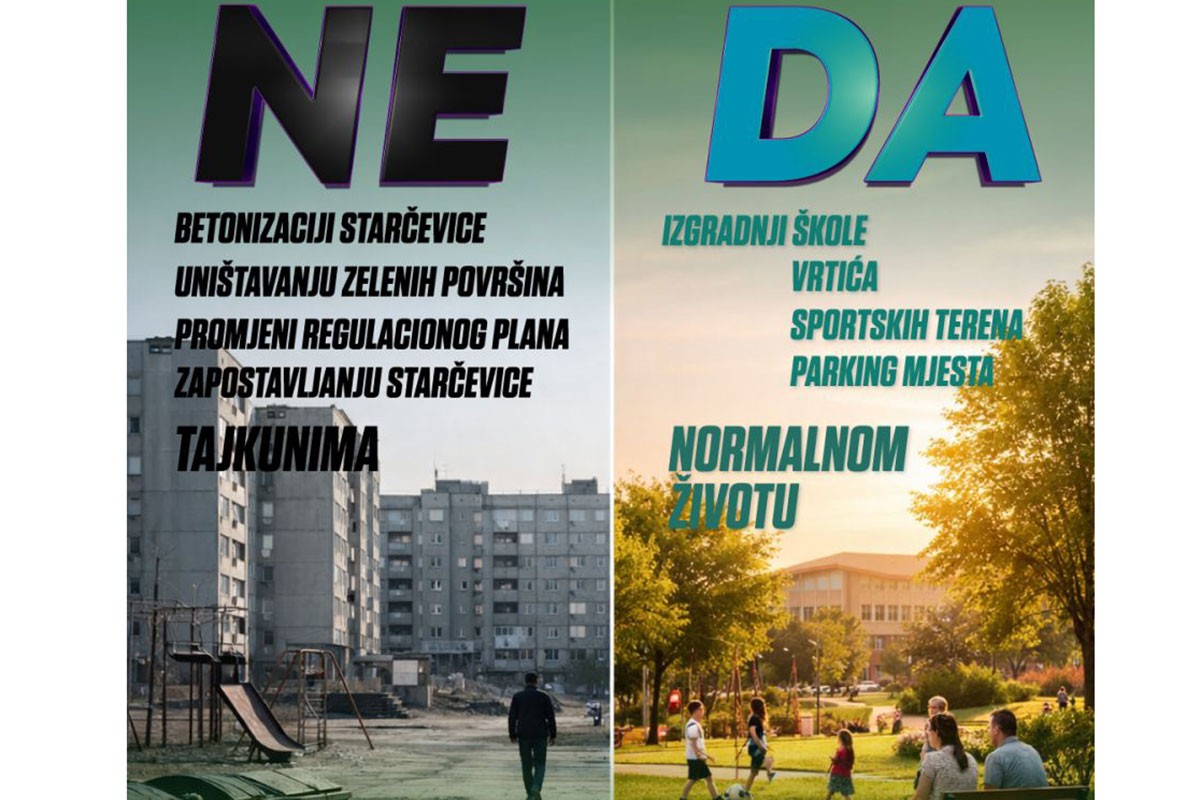 Poziv na mirni skup: "Ne" betonizaciji Starčevice