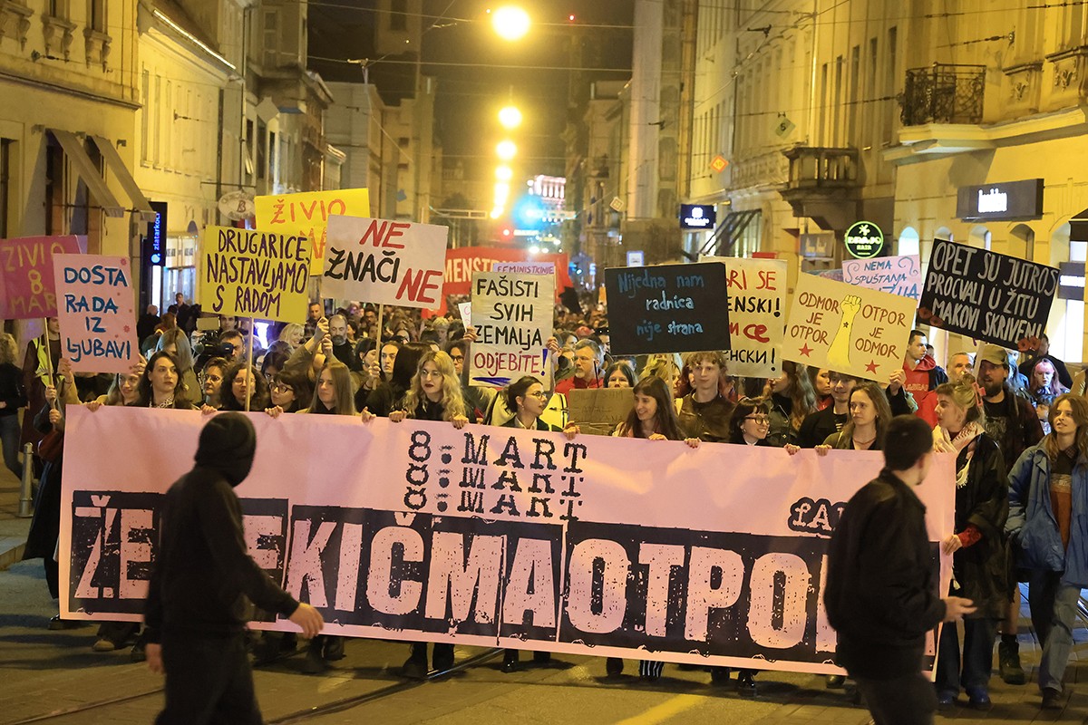 Incidenti na Noćnom maršu u Zagrebu, priveden muškarac