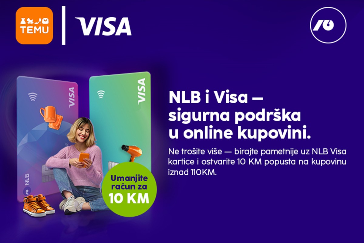 Kupujte na Temu uz specijalnu pogodnost NLB Banke Banjaluka i Visa