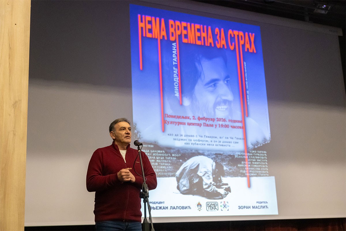 Projekcija filma "Nema vremena za strah" u Trebinju: Dramatična priča o Miodragu Tarani