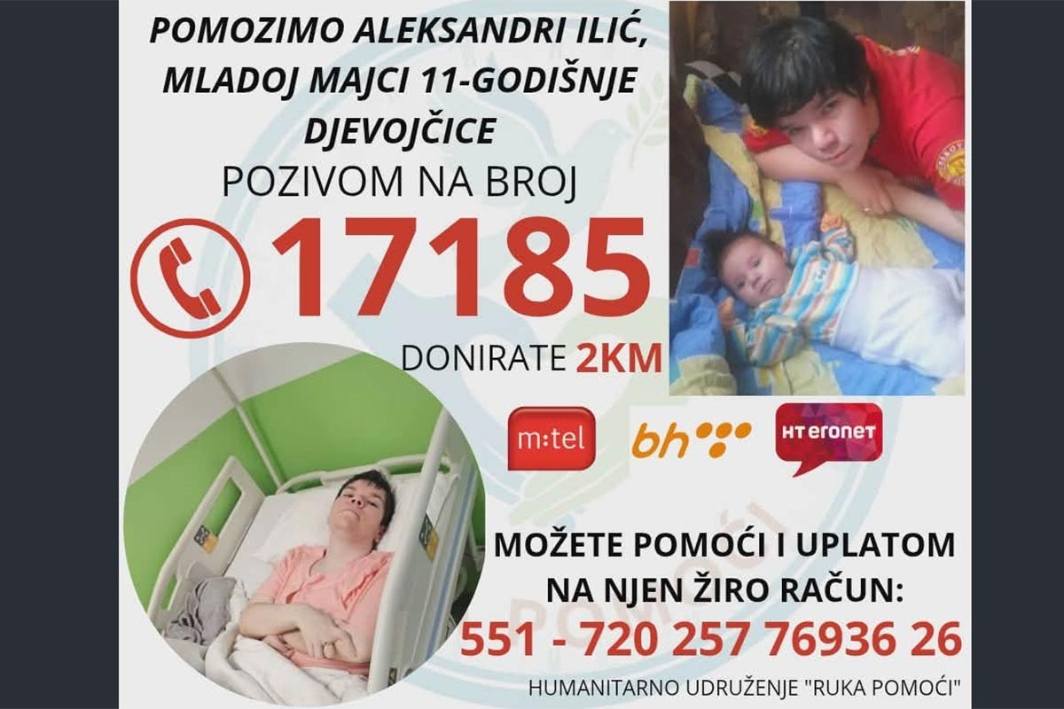 Aktivan broj 17185 za liječenje Aleksandre Ilić u Turskoj