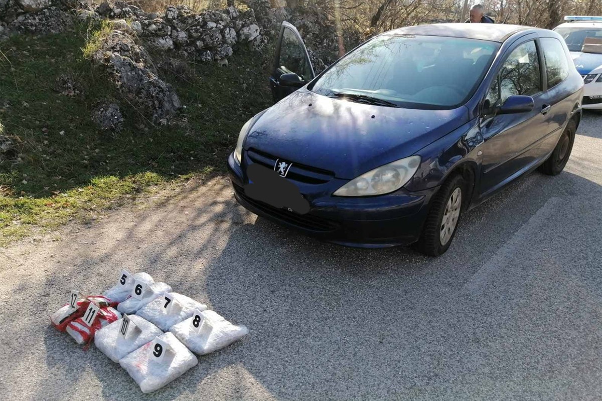Oduzeto više od šest kg droge, uhapšen Bilećanin