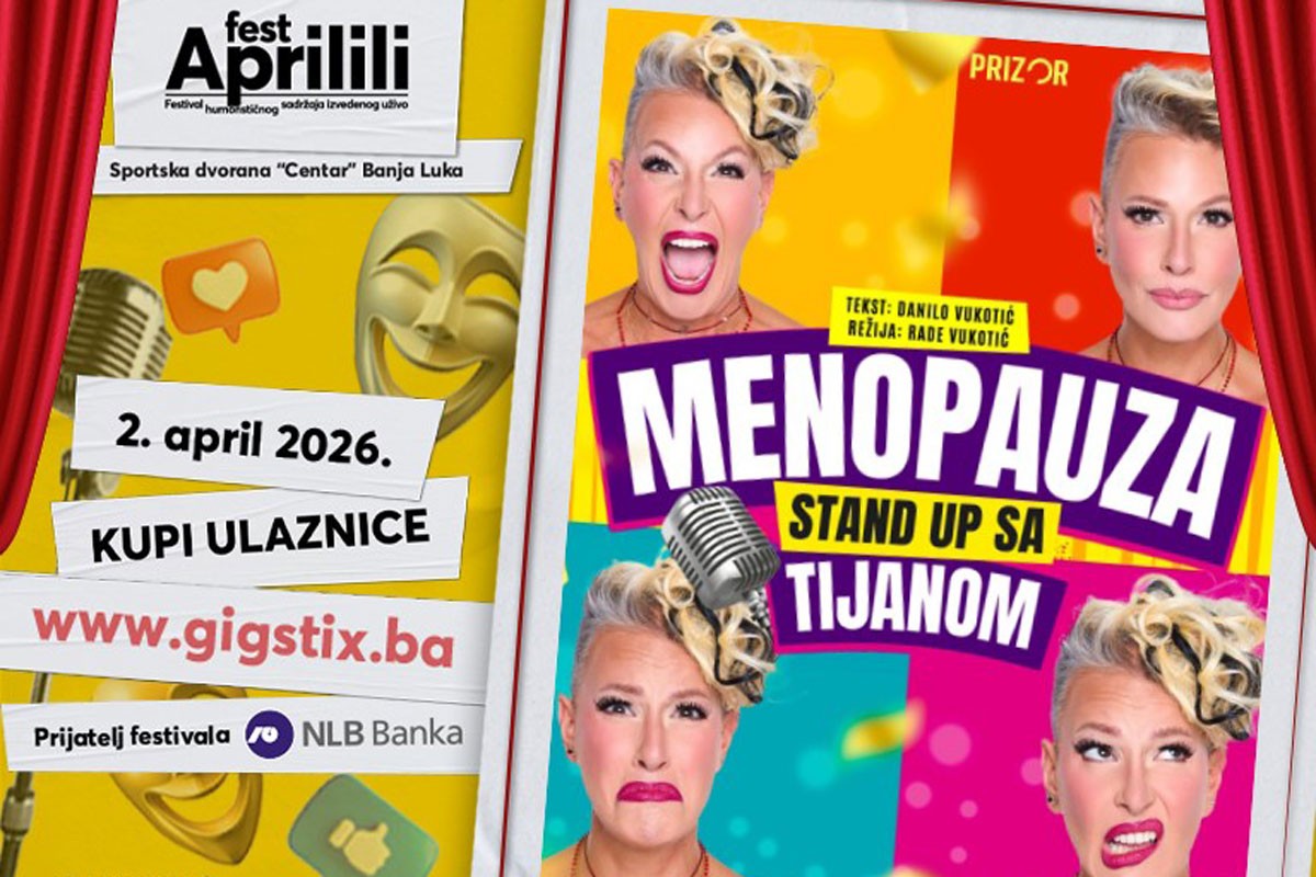 "Menopauza" na "Aprilili Festu": Kolektivna terapija smijehom sa Tijanom Dapčević