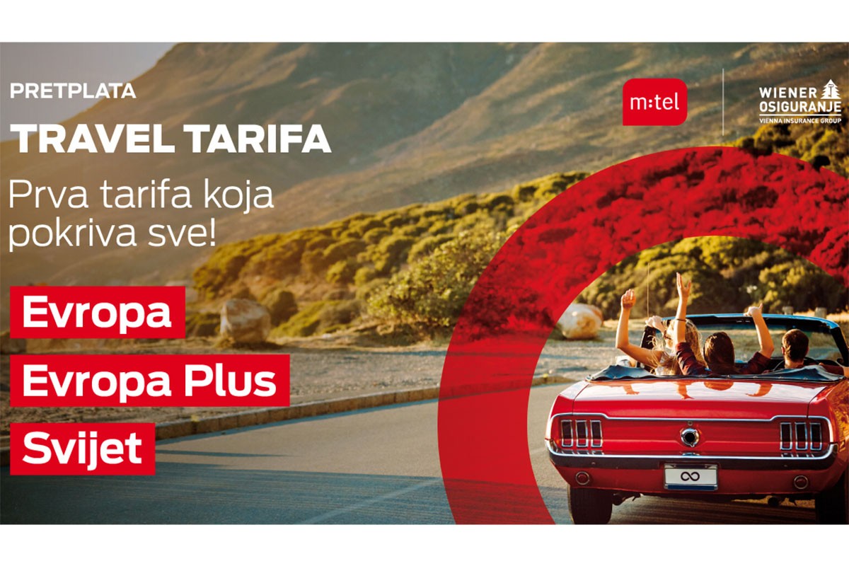 Prva tarifa koja pokriva sve: internet, roming i putno osiguranje uz m:tel Travel tarifu