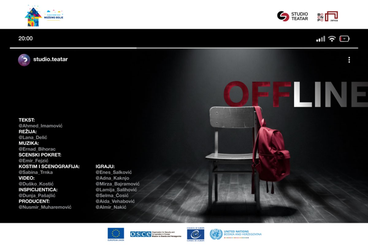 "Offline" na sceni BNP-a Zenica: Priča o identitetu mladih u digitalnom dobu