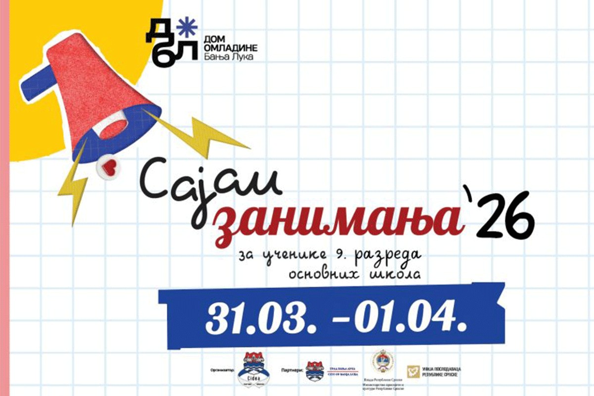 Sajam zanimanja 31. marta i 1. aprila u Banjaluci