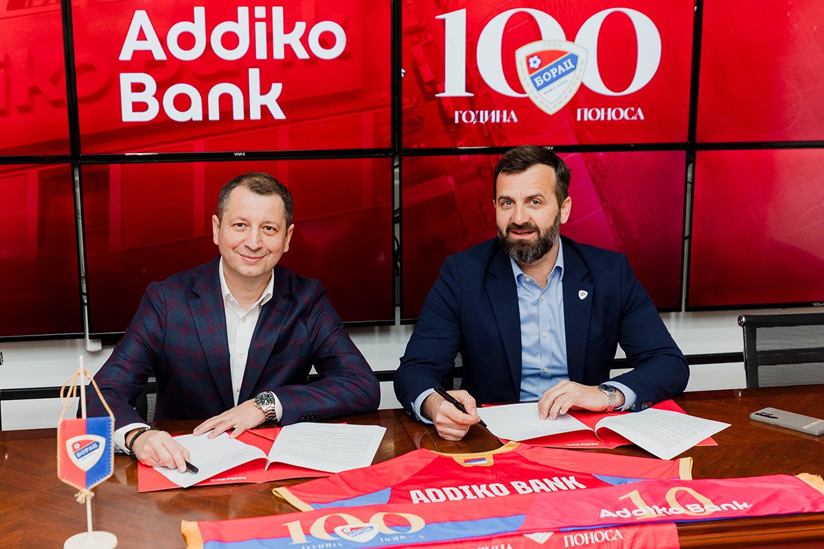 Addiko Bank Banja Luka i FK Borac potpisali novi Ugovor o sponzorstvu