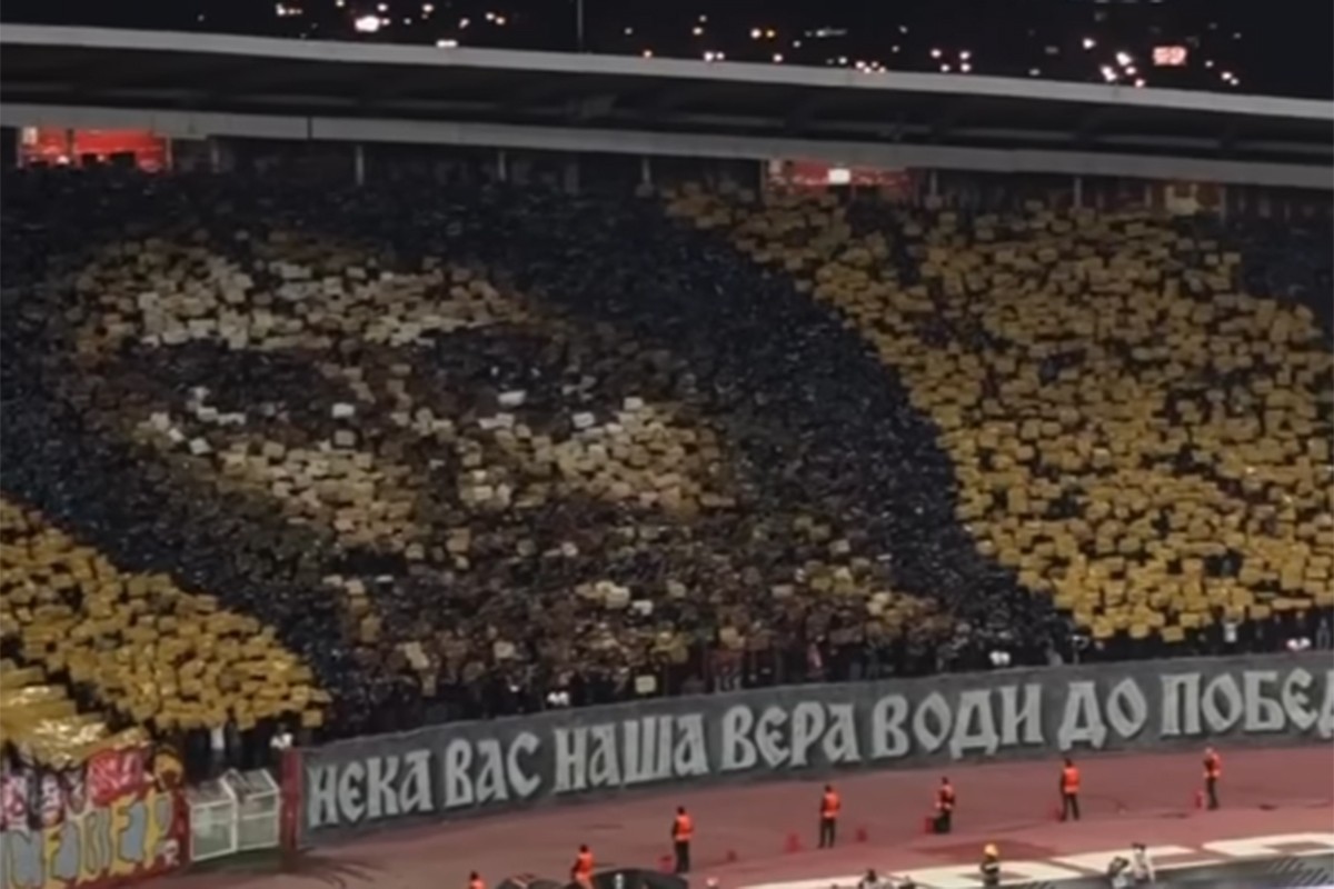 UEFA kaznila Zvezdu: Skupo platili koreografiju Svetog Simeona