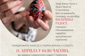 Sutra radionica ukrašavanja vaskršnjih jaja u Banjaluci