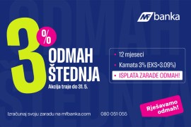 Zaradite prije nego što počnete štedjeti: uzmite 3% kamate unaprijed!