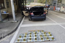 Velika zapljena na granici sa BiH: Pao sa 25 kilograma marihuane