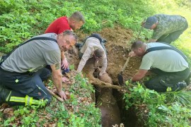 Drama u Hrvatskoj: Kobila i vlasnik upali u jamu (FOTO)