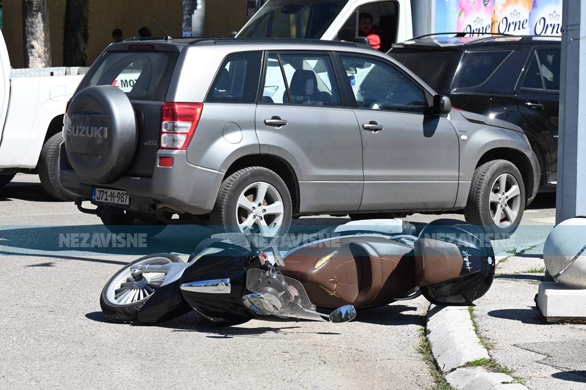 Vozač motocikla povrijeđen u sudaru u centru Banjaluke