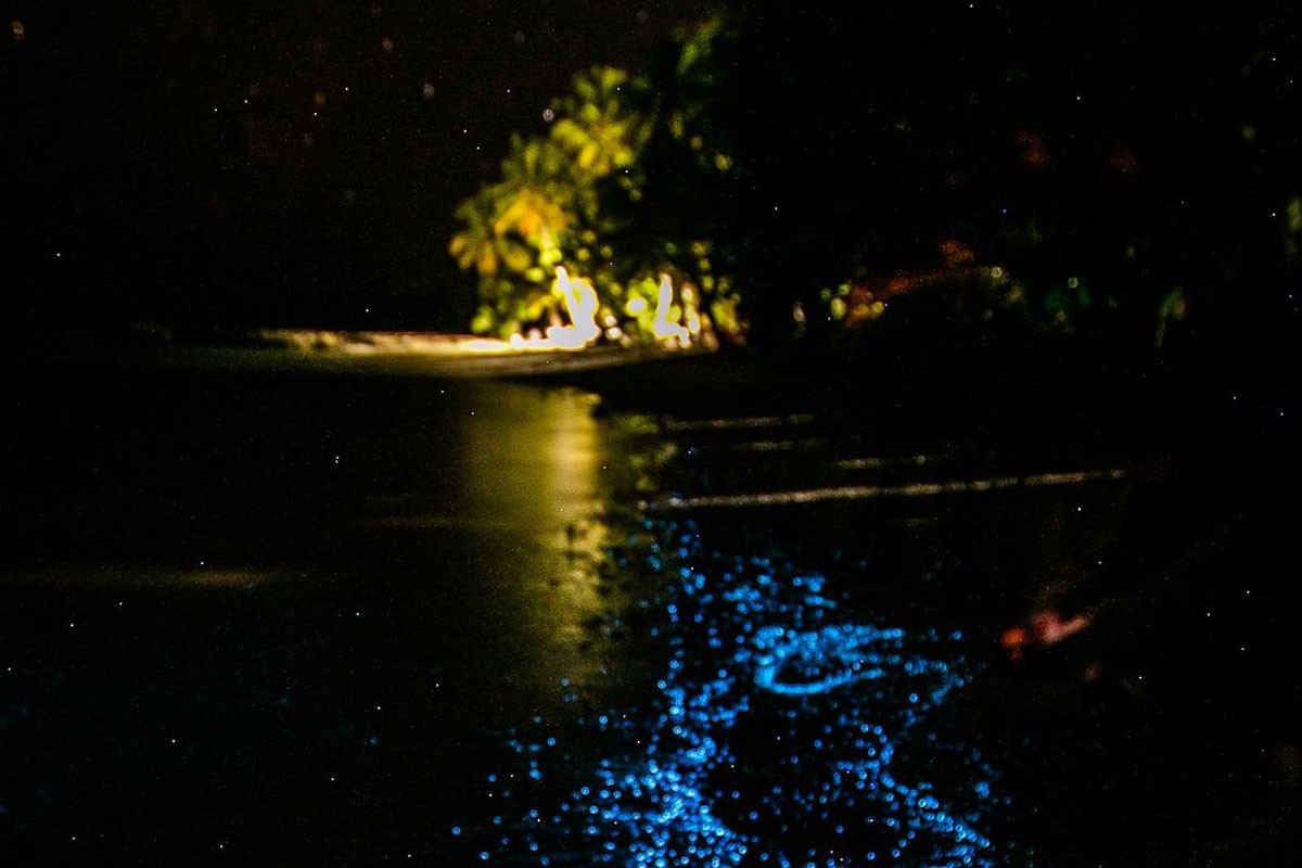 Ostrvo na Maldivima na kojem more sija