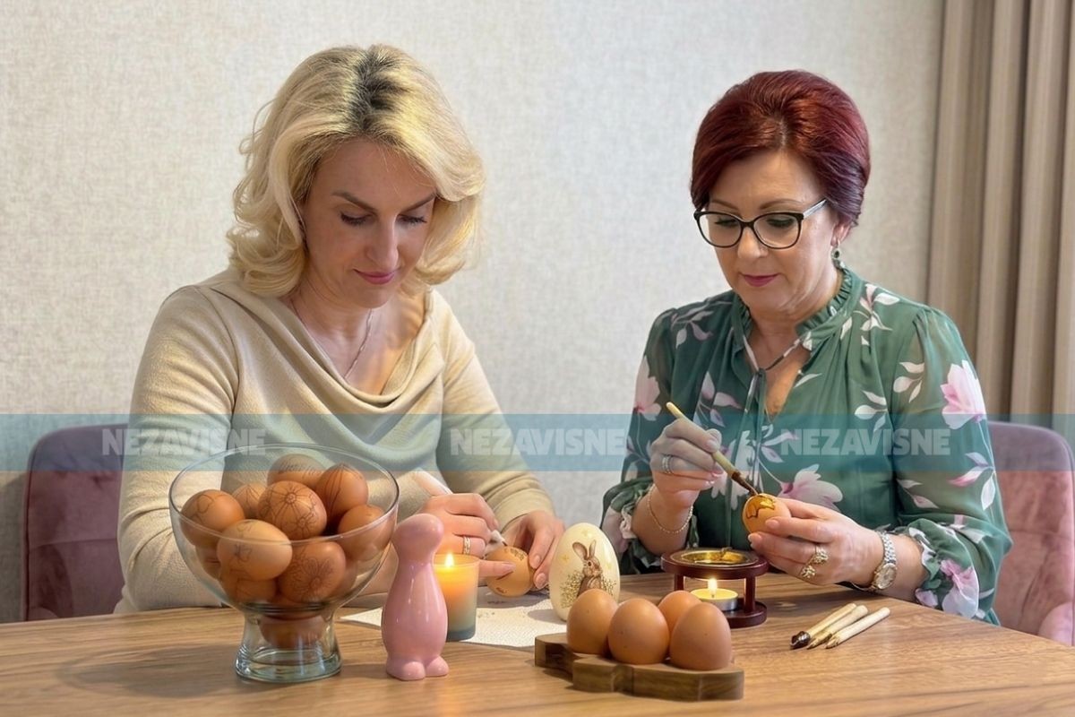 Protinice Gordana i Sanja čuvaju oslikavanje jaja voskom od zaborava (VIDEO)