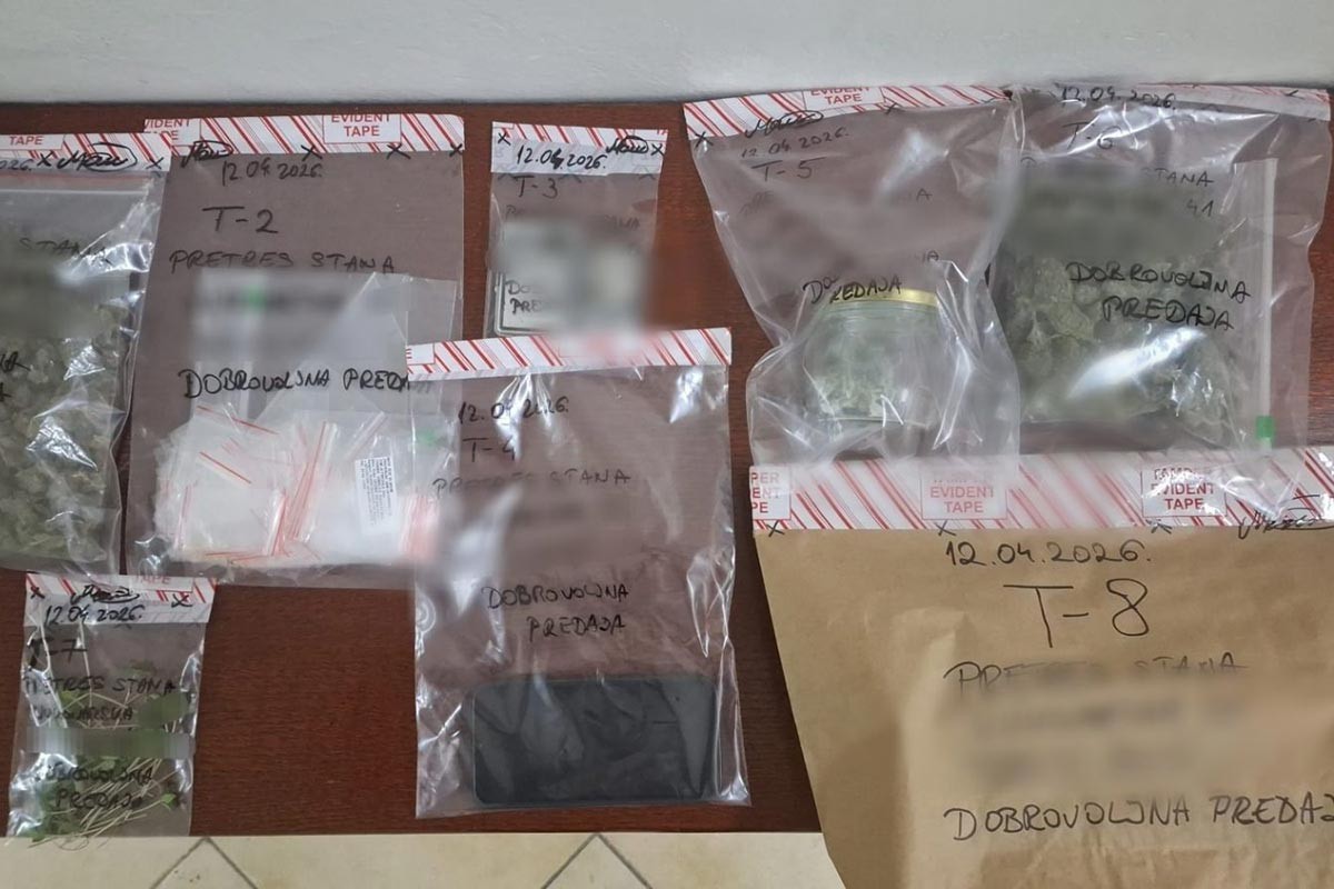 Hapšenje u Mostaru, oduzeta marihuana i halucinogene gljive