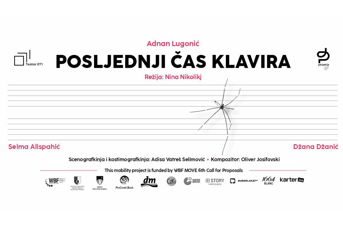 Praizvedba predstave "Posljednji čas klavira" u Teatru 071