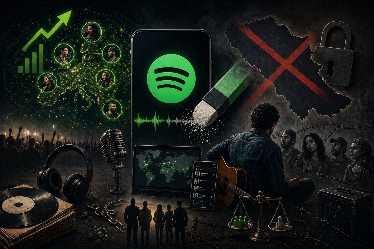 Spotify "briše" muziku koja dolazi s Balkana