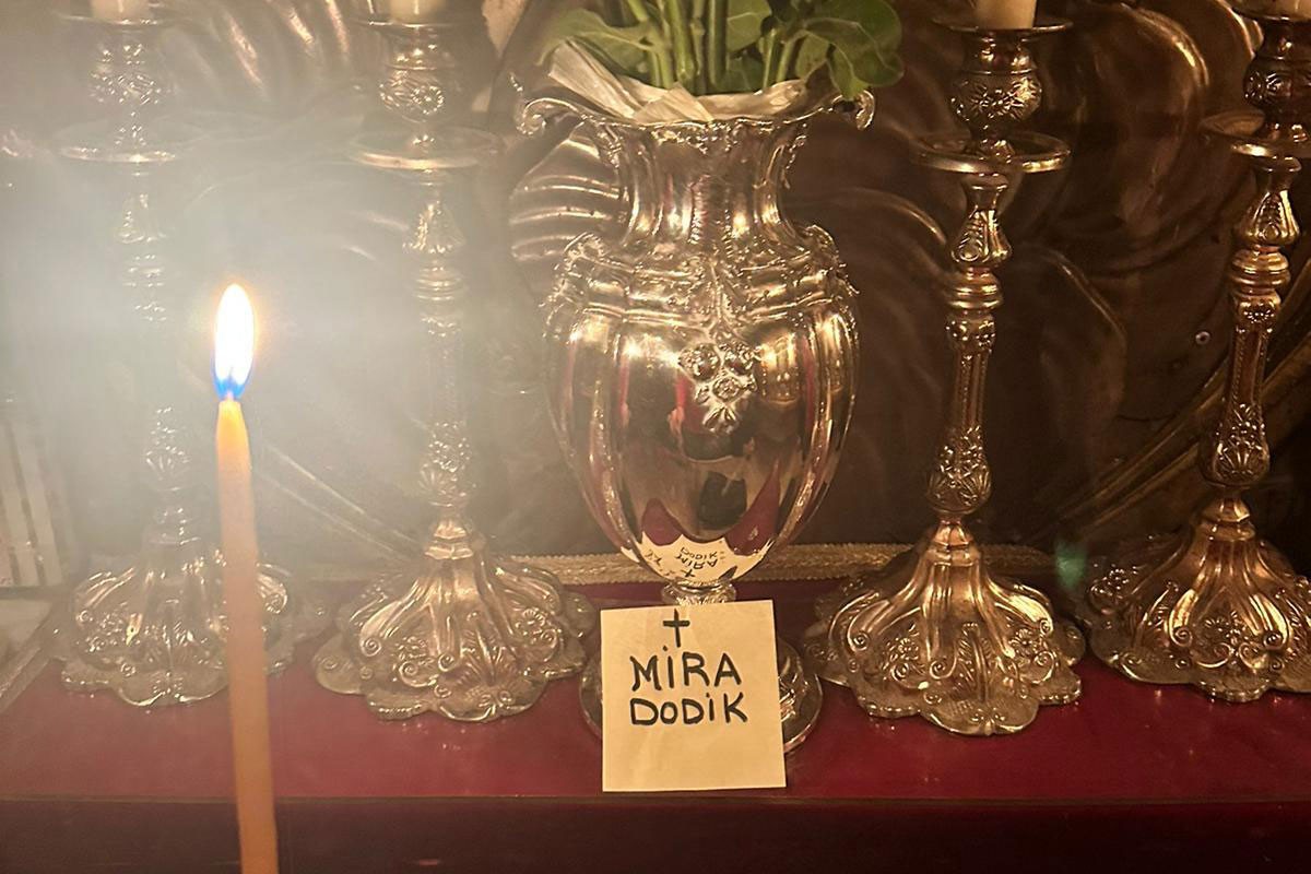 Svijeća za Miru Dodik prislužena u Jerusalimu