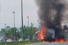 Strava na auto-putu A3: Kamion u plamenu, strahuje se da ima žrtava ...