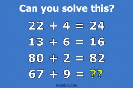 Viralna matematička mozgalica: Možete li naći skriveni broj?