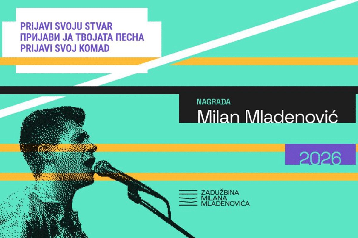 "Prijavi svoju stvar": Otvoren konkurs za nagradu "Milan Mladenović"