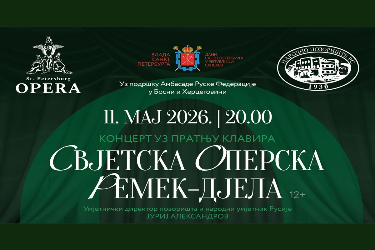 Opera iz Sankt Peterburga u Banjaluci: Veče svjetske klasike