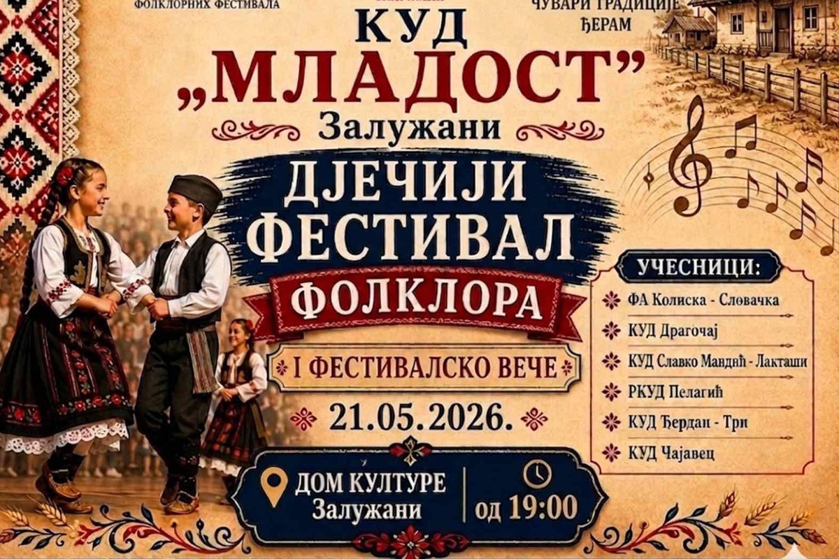 Jubilarni festival folklora u Zalužanima: Tri dana igre, pjesme i tradicije