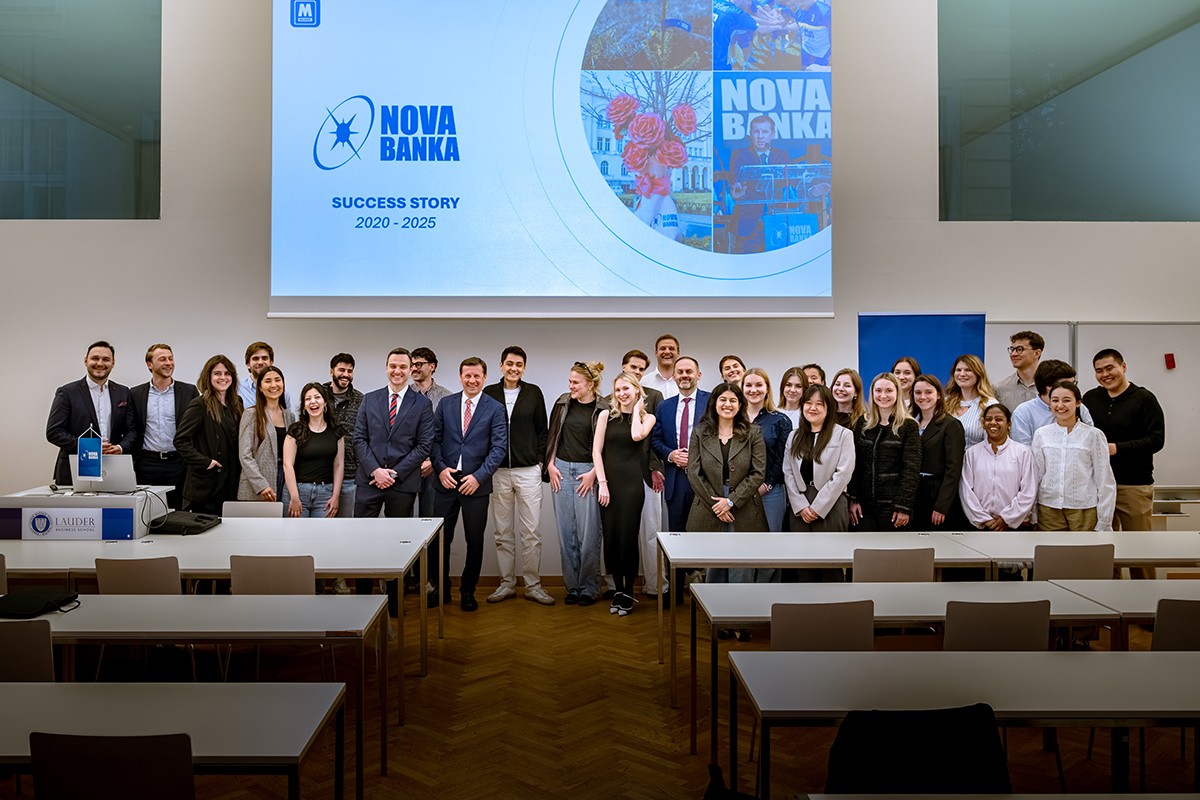 Predsjednik Uprave Nove banke predavao studentima Lauder Business School u Beču