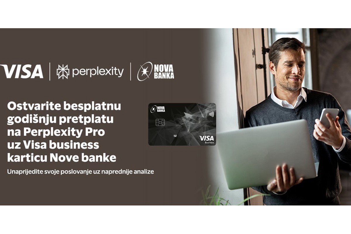 Uz karticu Nove banke korisnici dobijaju besplatnu Perplexity Pro pretplatu