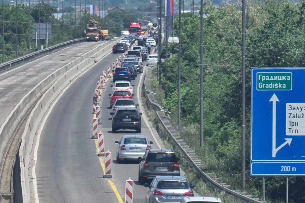 Udes izazvao kolaps na brzoj cesti Banjaluka - Klašnice