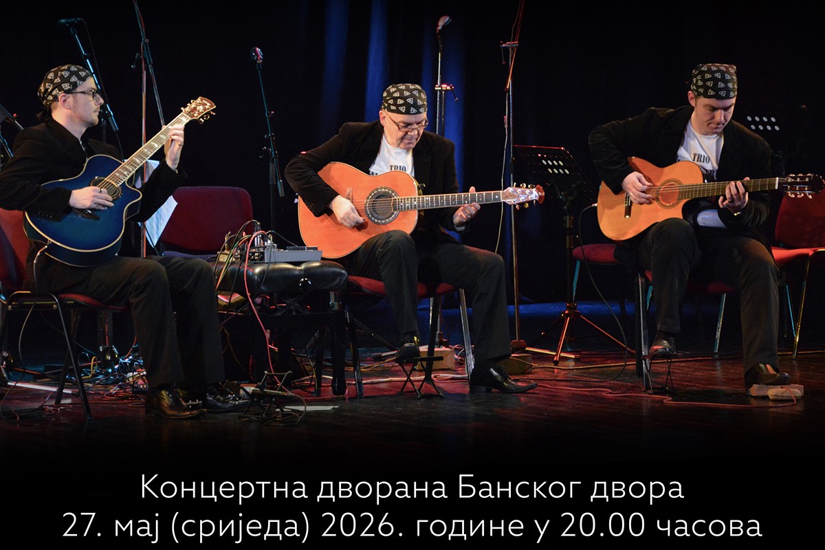 Trio "Balkanske žice" 27. maja u Banskom dvoru