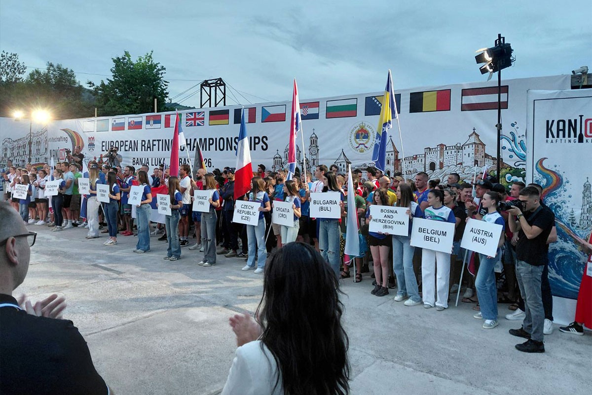 Spektakl na Vrbasu: Evropsko prvenstvo u raftingu otvoreno u Banjaluci