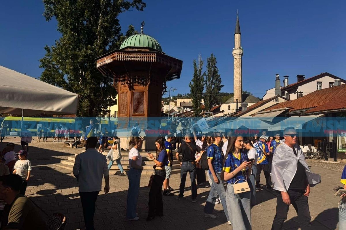 Navijačka groznica trese Sarajevo: Diže se atmosfera pred duel BiH i Sjeverne Makedonije (VIDEO)