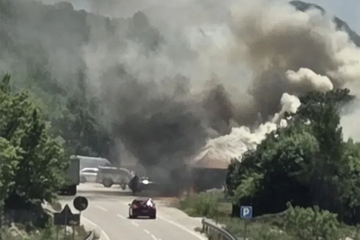 Izgorjela pečenjara poznatog restorana u Crnoj Gori