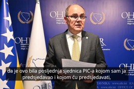 Šmit se "odjavio": “Ovo je posljedna sjednica PIC-a kojom ...