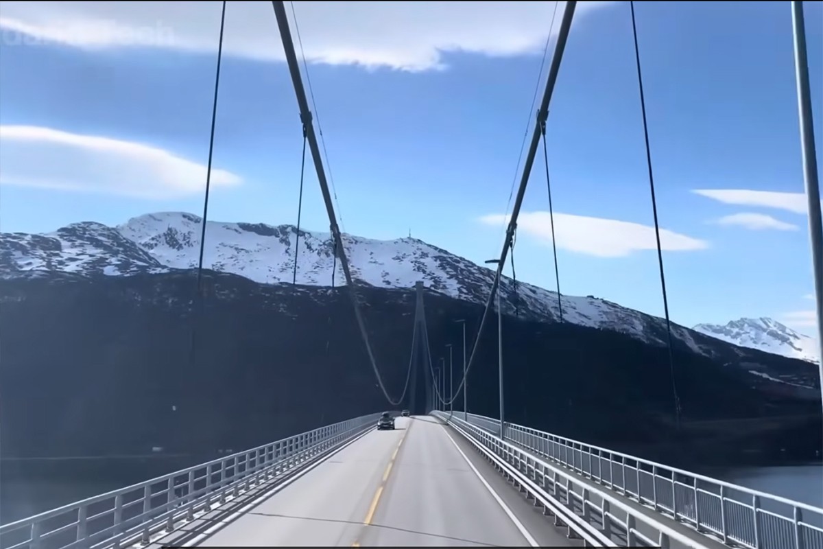 Kinesko remek-djelo na sjeveru Evrope: Most prkosi vjetrovima od 130 km/h (VIDEO)
