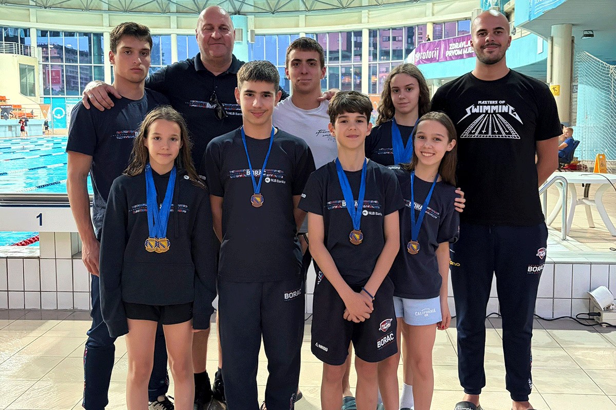 PK Borac osvojio 16 medalja na Prvenstvu Bosne i Hercegovine u plivanju