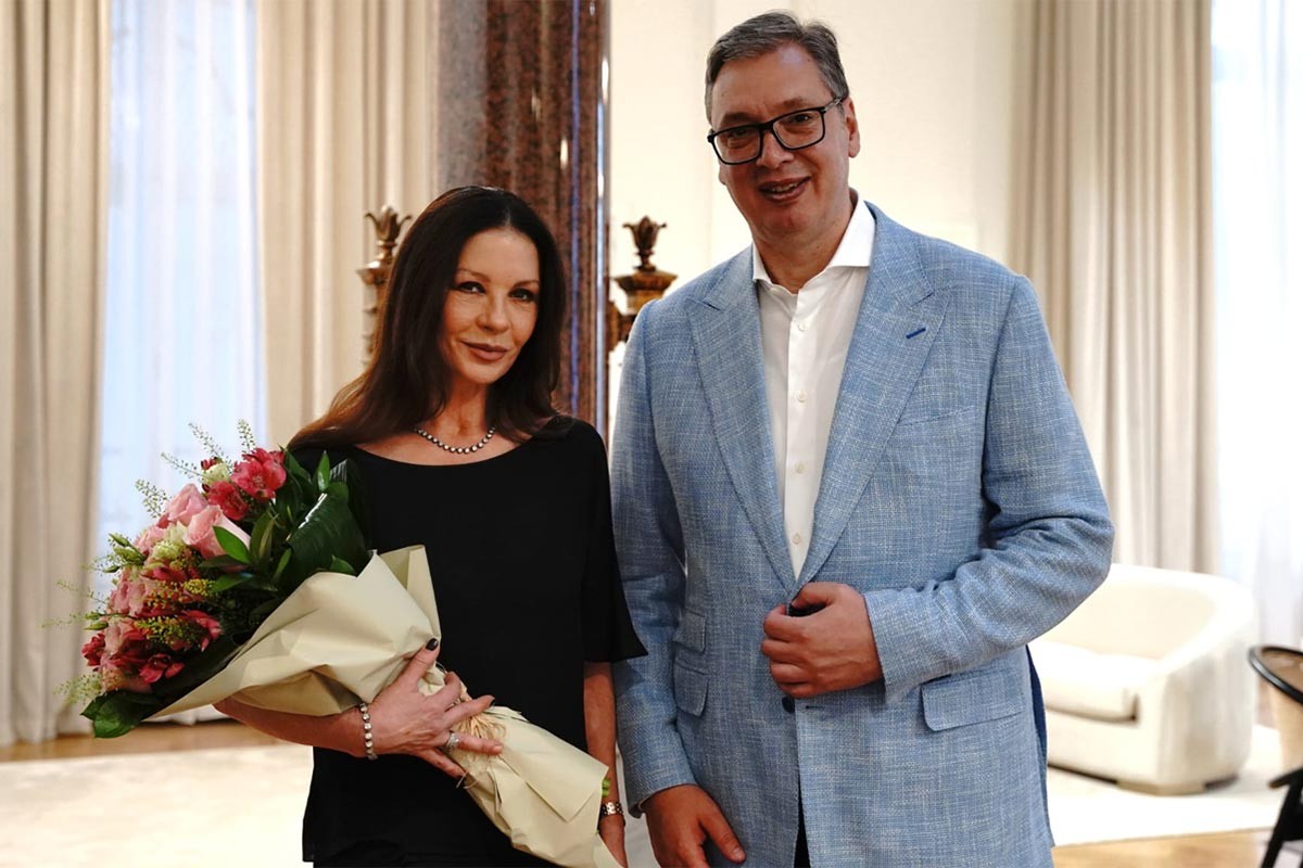 Vučić ugostio holivudsku zvijezdu Ketrin Zitu Džouns