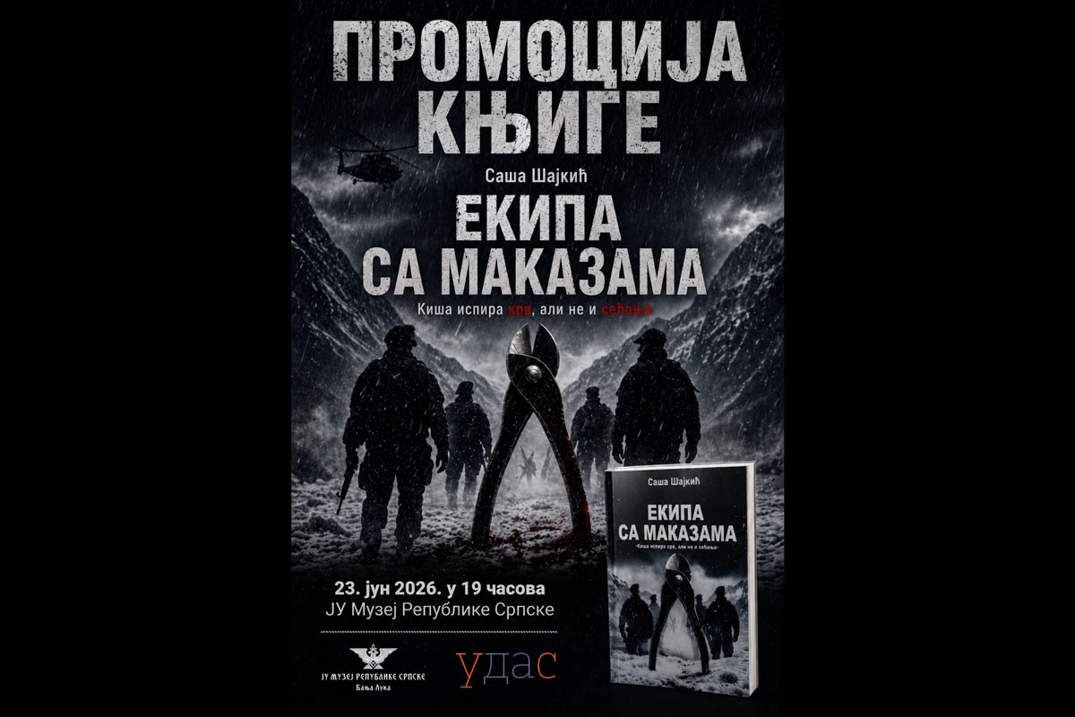 Priče ratnog veterana: Promocija knjige "Ekipa sa makazama" u Banjaluci