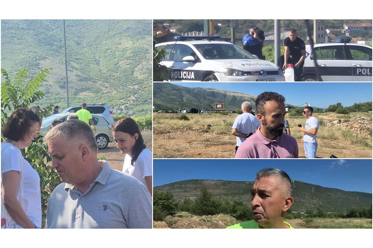 Mještani Vrapčića protestuju zbog pretovara smeća nakon požara na deponiji u Mostaru
