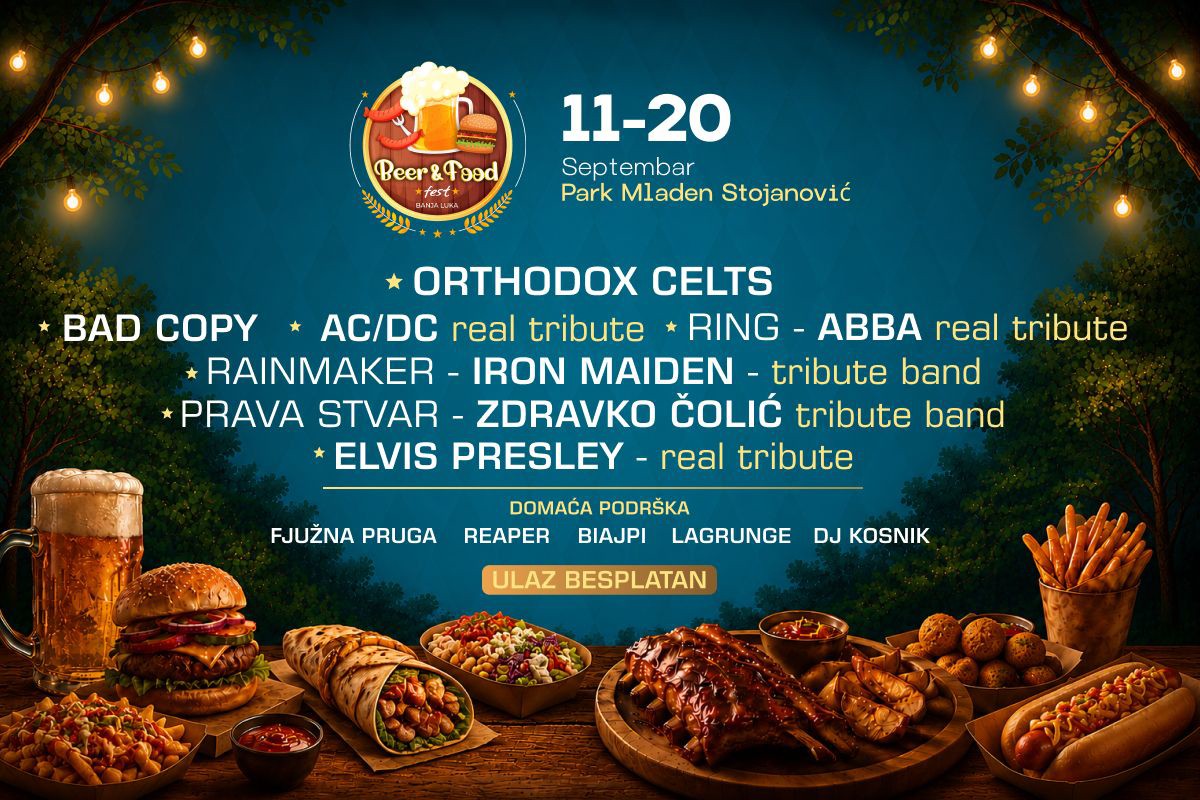 "Beer and food fest" u Banjaluci: 10 dana zabave za cijelu porodicu uz besplatan ulaz