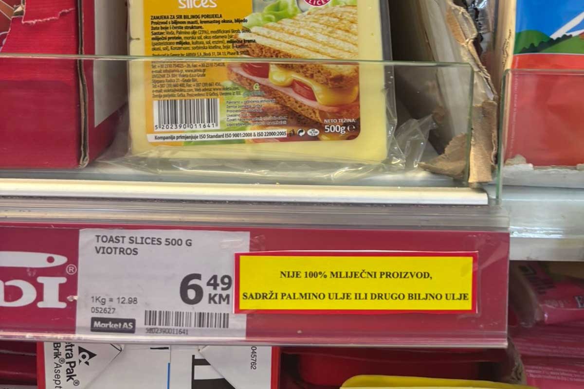 Počele kontrole u RS: Posebne oznake obavezne za proizvode koji nisu 100% mliječni