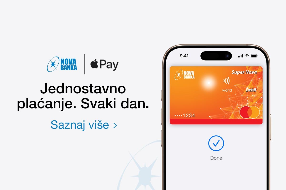 Nova banka donosi Apple Pay svojim korisnicima u BiH: Jednostavniji i sigurniji način plaćanja