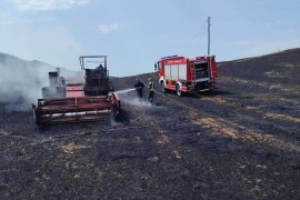 Izgorjeli kombajn i 12 duluma pšenice