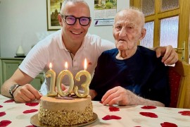Vladimir iz Prnjavora proslavio 103. rođendan, posjetio ga Tomaš