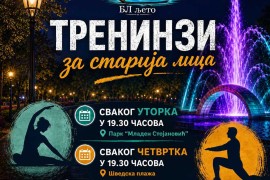 "Banjalučko ljeto": Besplatni treninzi za najstarije