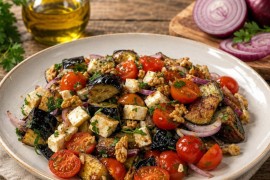 Ljetna salata sa patlidžanom