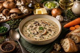 Recept za kremastu supu od divljih gljiva