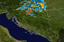 Jako nevrijeme sa ledom u Hrvatskoj: Trampolinu nosilo kao pero